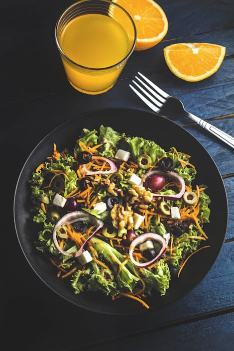 Colourful healthy meal